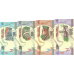 P97,P98,P99,P100 Madagascar - 100,200,500 & 1000 Ariary Year ND (2017) (4 Notes)